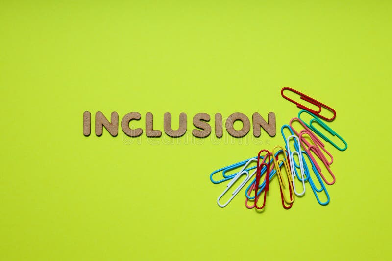 Concept of Diversity, Inclusion and Equality, top view stock images