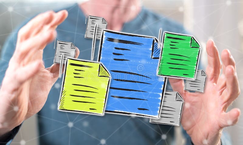 Concept of document stock photography
