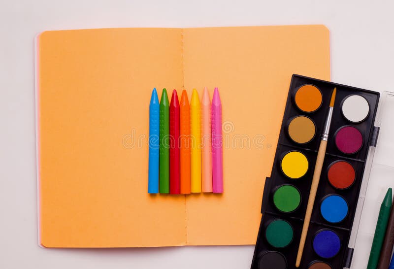 The concept of drawing lessons. royalty free stock photos