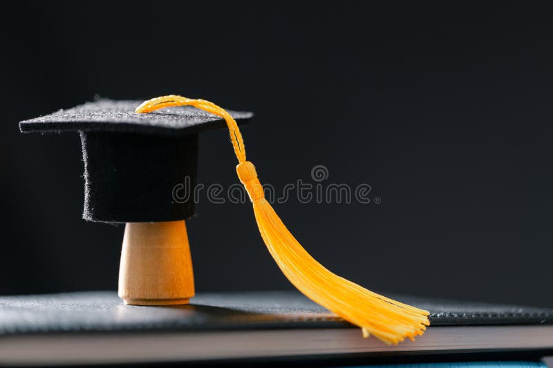 Concept education is business scholarship essential idea globalization, mortarboard students learn and study in universities and royalty free stock photography