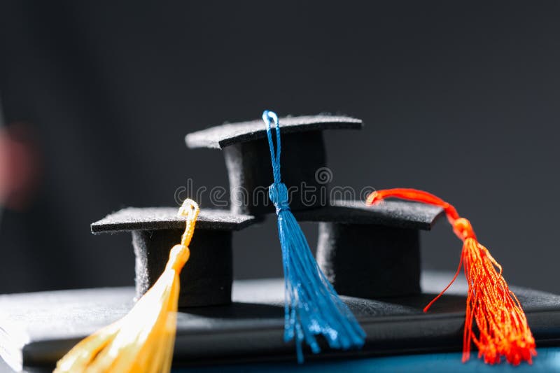 Concept education is business scholarship essential idea globalization, mortarboard students learn and study in universities and royalty free stock image
