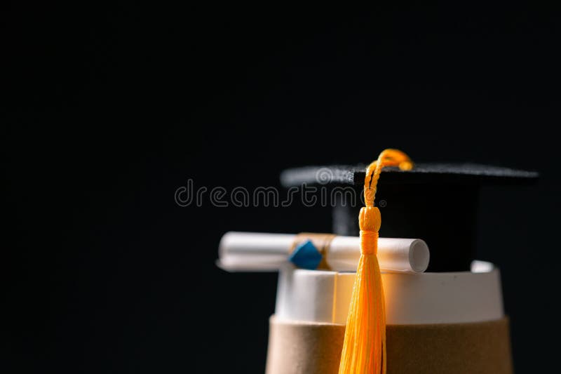 Concept education is business scholarship essential idea globalization, mortarboard students learn and study in universities and royalty free stock images