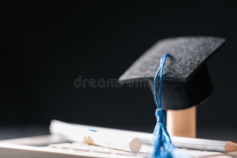 Concept education is business scholarship essential idea globalization, mortarboard students learn and study in universities and royalty free stock photos