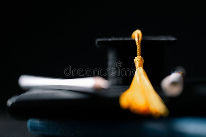 Concept education is business scholarship essential idea globalization, mortarboard students learn and study in universities and stock photos