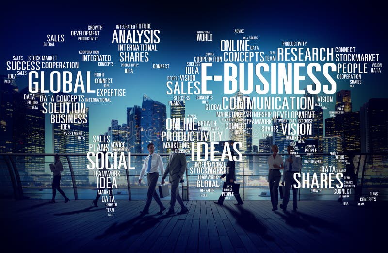 Concept en ligne du monde de commerce d'affaires globales de commerce en ligne images stock Concept en ligne du monde de commerce d'affaires globales de commerce en ligne images stock