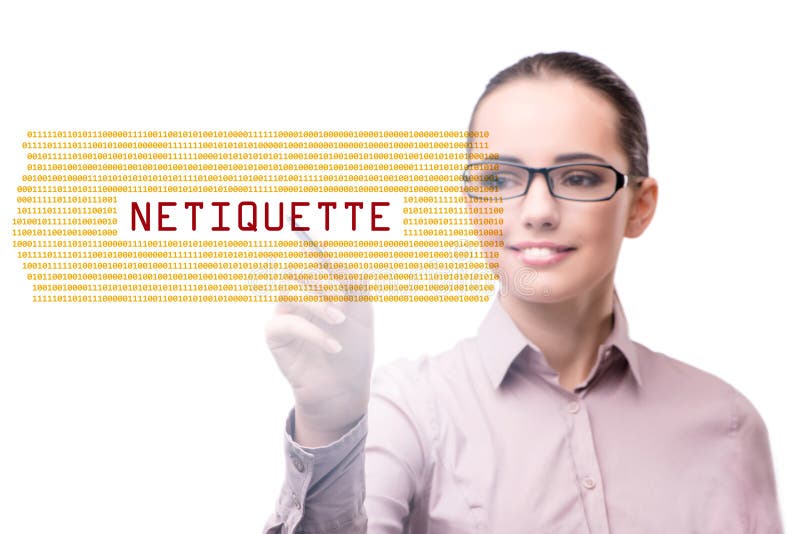 Concept of Etiquette and Netiquette Stock Image - Image of decorum ...