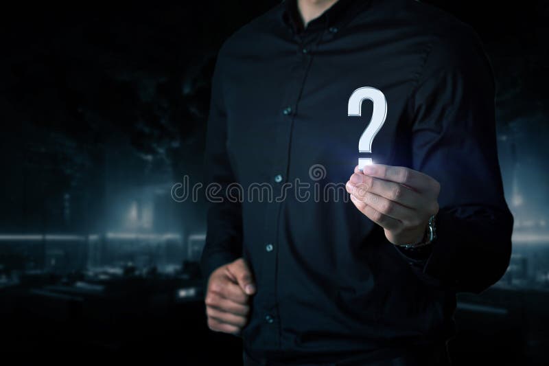 Concept of finding answers to the current question stock images