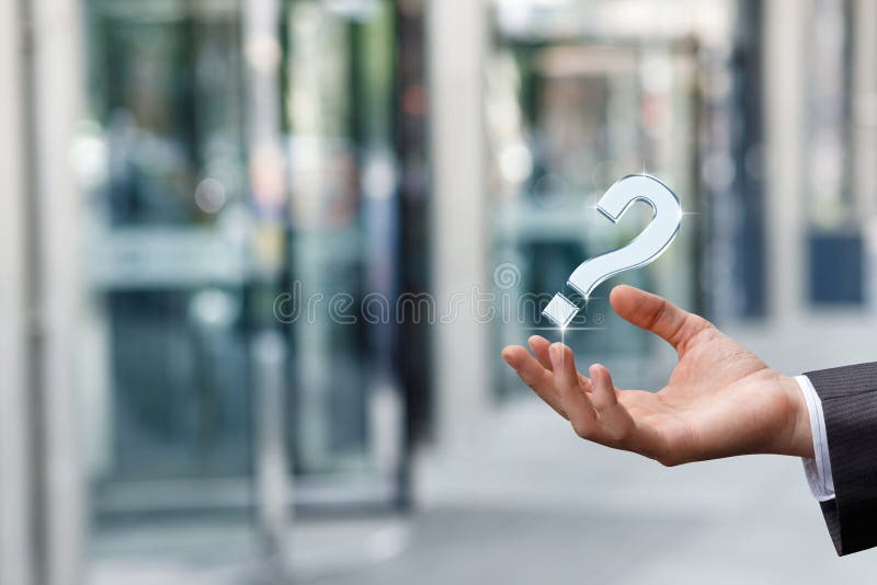 The concept of finding answers to questions royalty free stock images