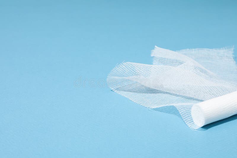 Concept of first aid kit supplies - bandage stock photography