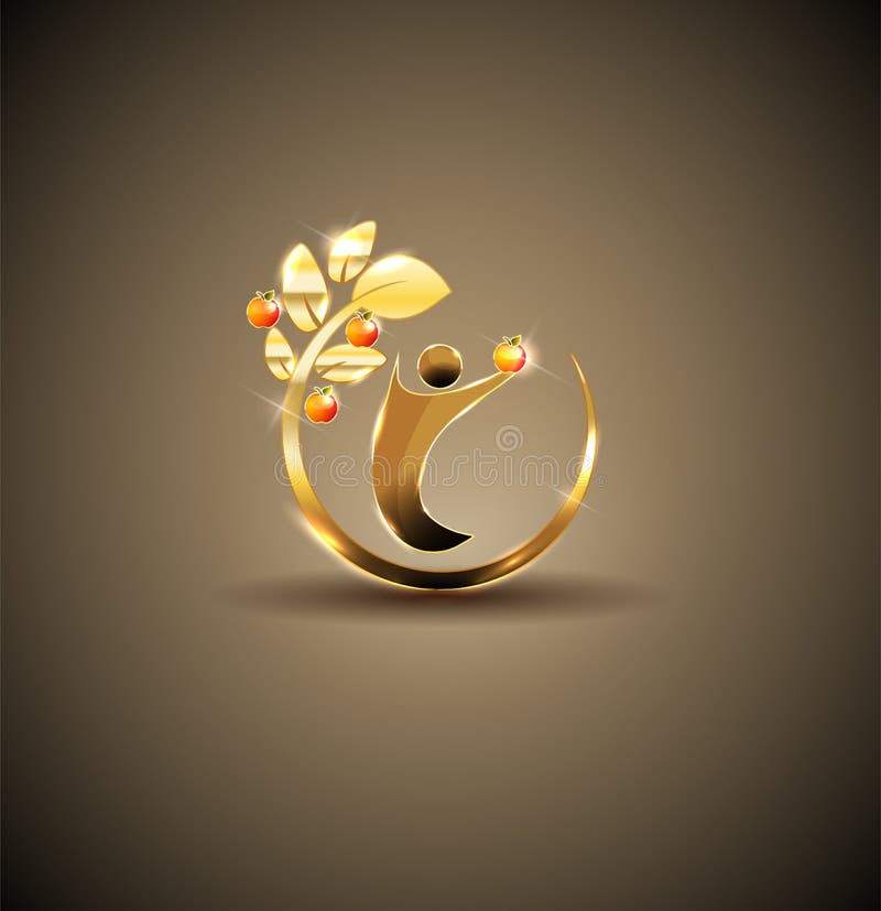 Concept fructe de măr royalty free illustration