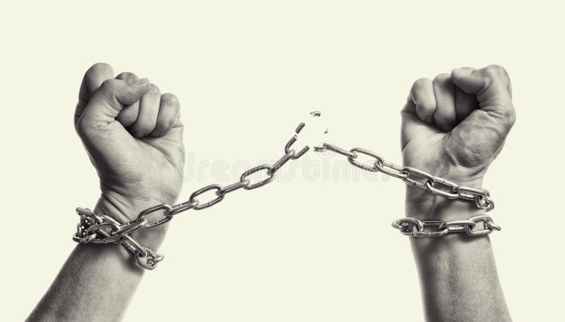 Woman in chains stock photo. Image of forced, person - 87390374