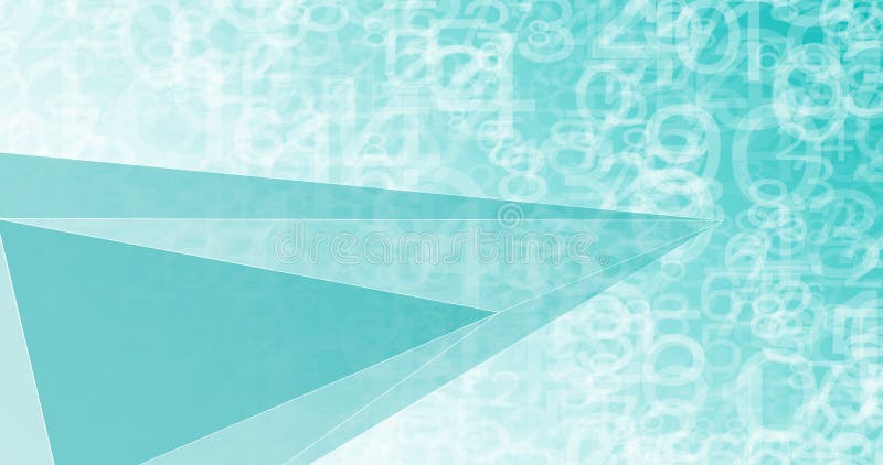 Concept geometric creativ de inteligență artificială cu numere aleatorii vector illustration