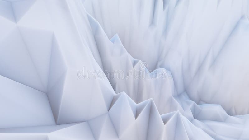 Iceberg concept abstract white background 3d render stock illustration