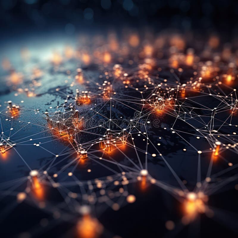 The concept of global business and Internet networks6 royalty free illustration