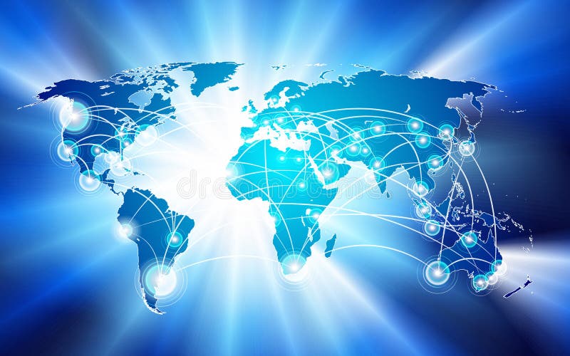 Concept global de conexiune la rețea vector illustration