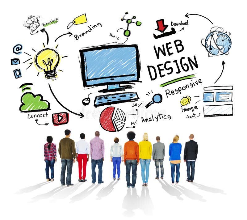 Concept graphique de Webdesign de disposition de créativité satisfaite