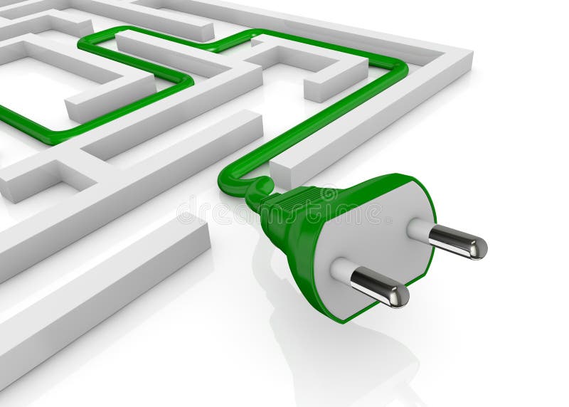 Concept van groene energie vector illustratie