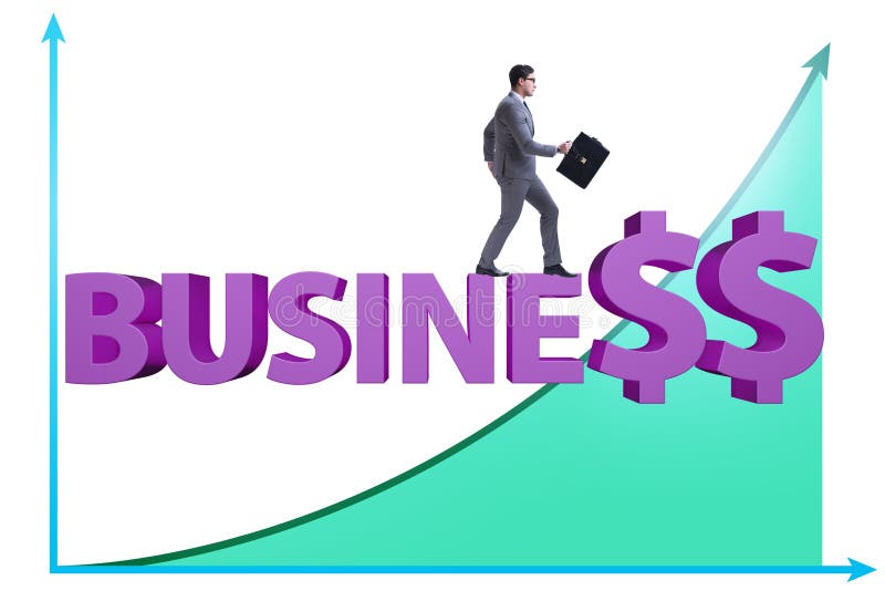 Concept of Growing Business with Chart Stock Image Image of finance