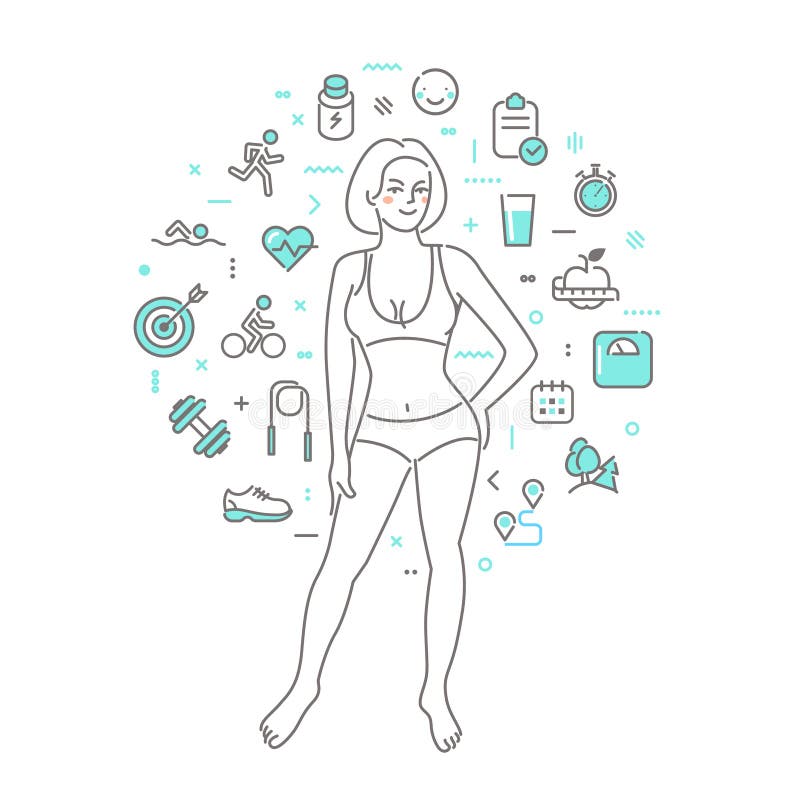 Схема здоровый человек. Лайфстайл иллюстрация. Какой образ жизни иллюстрирует изображение.