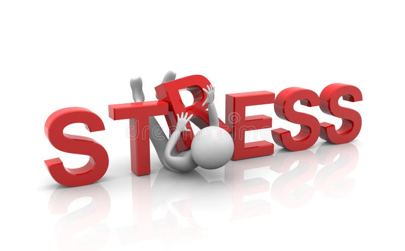 Concept of heavy stress royalty free illustration Concept of heavy stress royalty free illustration