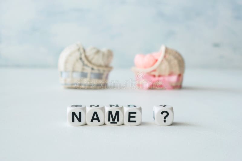 Concept het kiezen van babynaam Roze en blauw decoratief strocr royalty-vrije stock fotografie Concept het kiezen van babynaam Roze en blauw decoratief strocr royalty-vrije stock fotografie