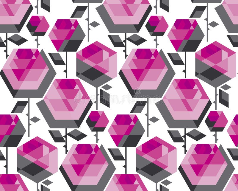 Download Concept Hexagon Rose Flower Vector Stock Vector ...