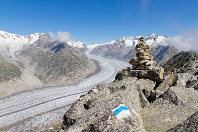 Concept for hiking, climbing, walking and outdoor adventures: royalty free stock images