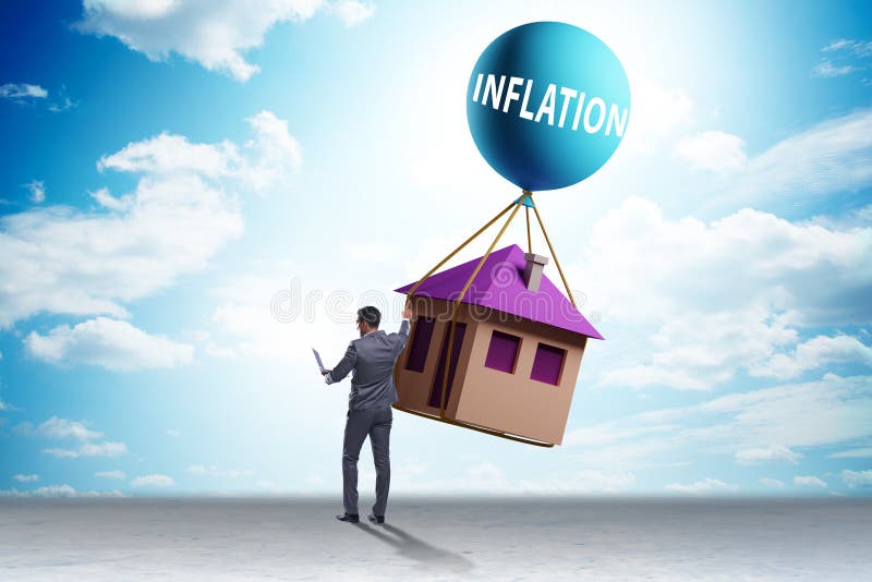 Concept of Housing Prices Inflation Stock Image Image of increase