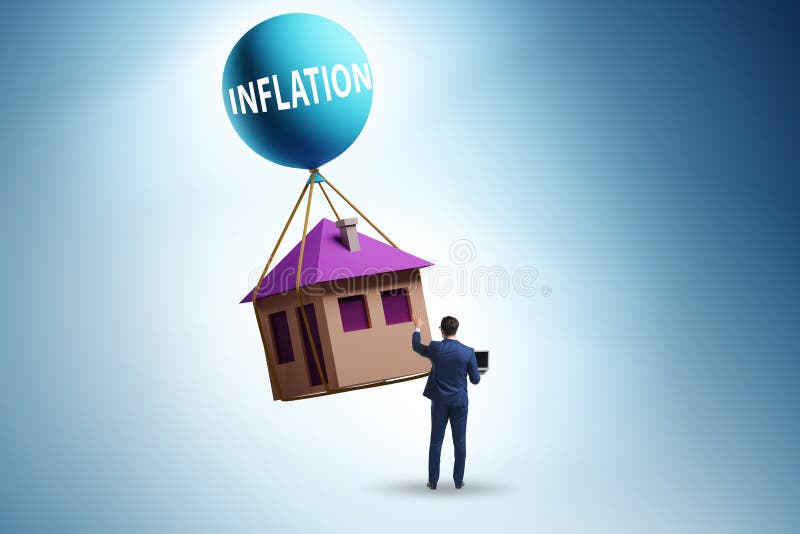 Concept of Housing Prices Inflation Stock Photo Image of finance