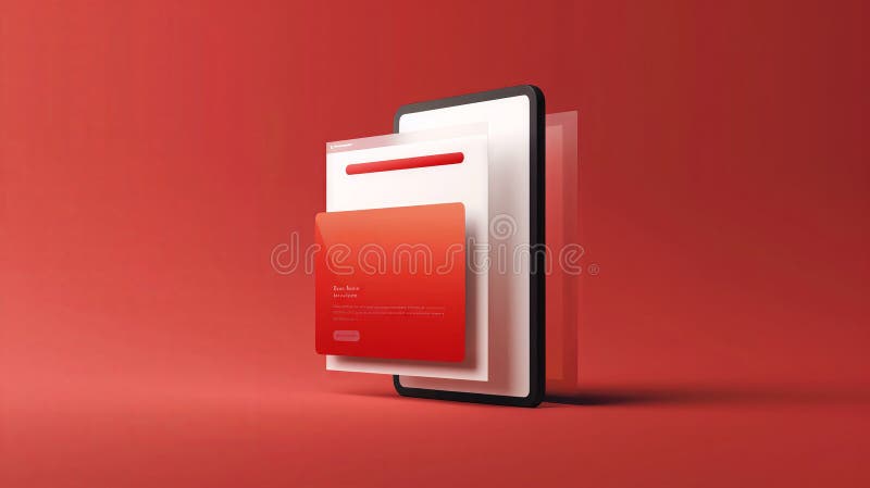 A concept illustration of A B testing different banner ad designs to find the most effective one royalty free illustration