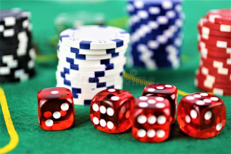 An concept Image of a Casino gambling, chips