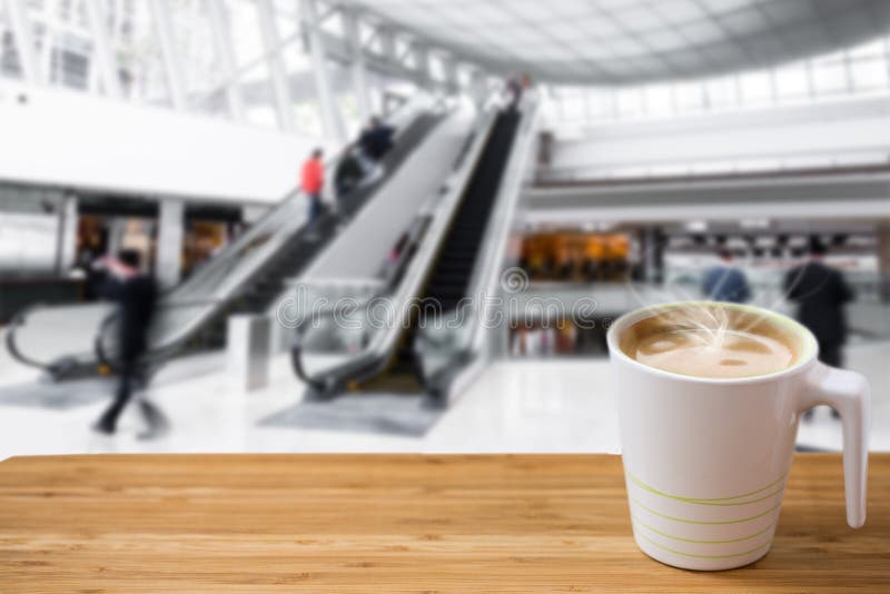 Concept Image of Eating , Drinking, Shopping in Shopping Mall Stock