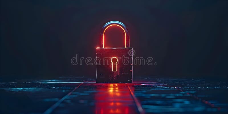 Măsuri de securitate consolidate pentru protecția infrastructurilor împotriva amenințărilor informatice și a accesului neautorizat stock illustration