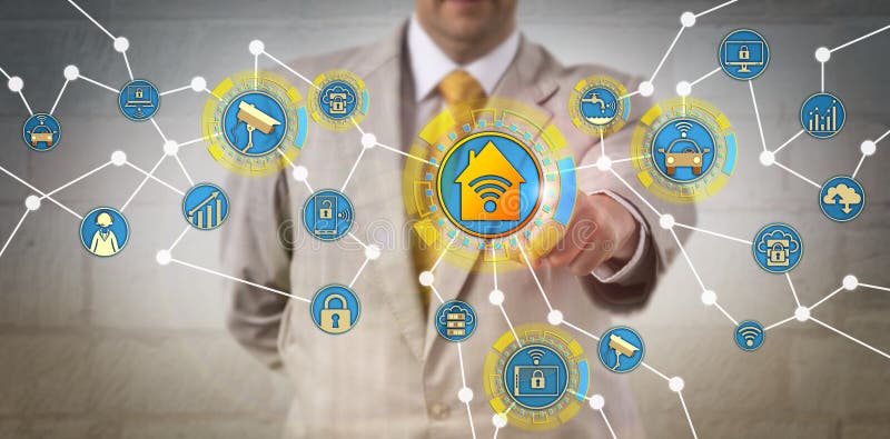 Concept for IoT, Smart Home And Cloud Computing royalty free stock images Concept for IoT, Smart Home And Cloud Computing royalty free stock images