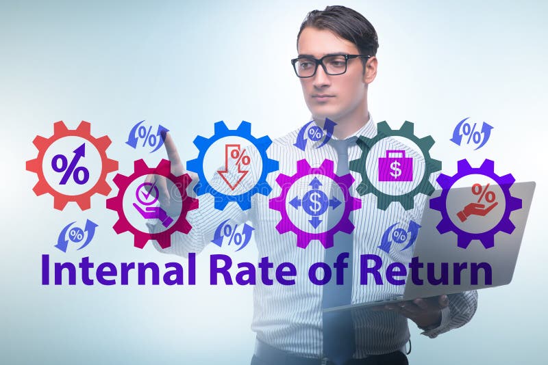Concept of IRR - Internal Rate of Return stock photos