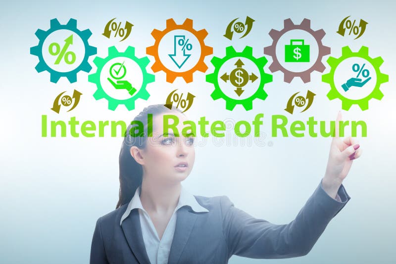 Concept of IRR - Internal Rate of Return royalty free stock image