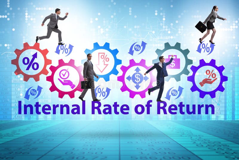 Concept of IRR - Internal Rate of Return royalty free stock images