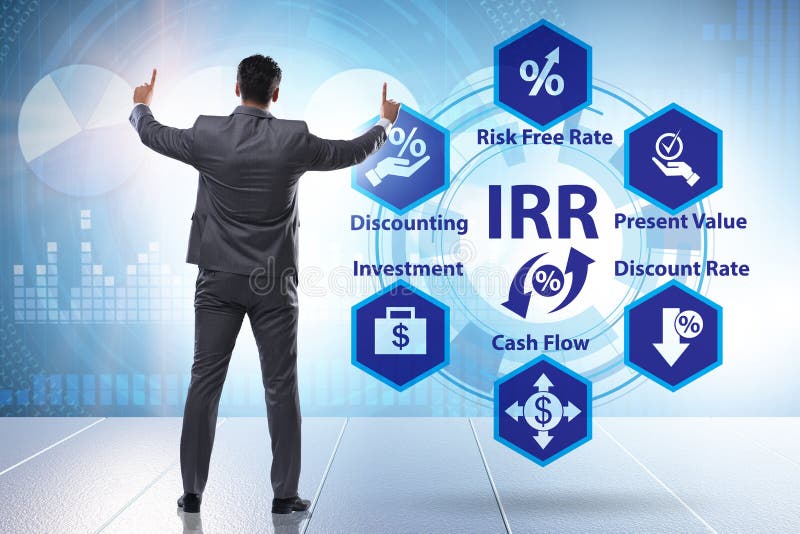 Concept of IRR - Internal Rate of Return royalty free stock photography