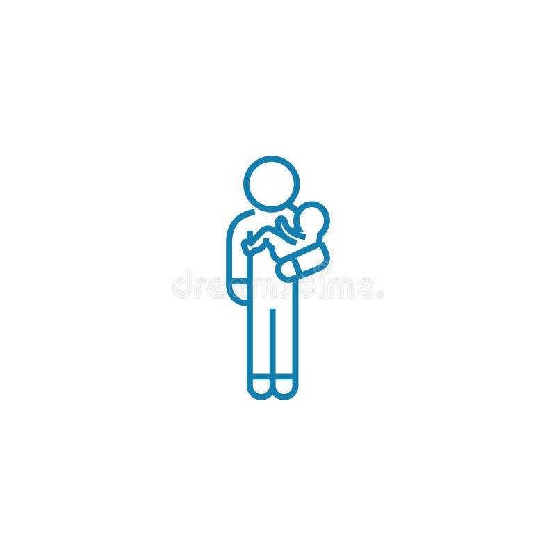 Concept linéaire d'icône de babysitter Ligne signe de vecteur, symbole, illustration de babysitter illustration stock Concept linéaire d'icône de babysitter Ligne signe de vecteur, symbole, illustration de babysitter illustration stock