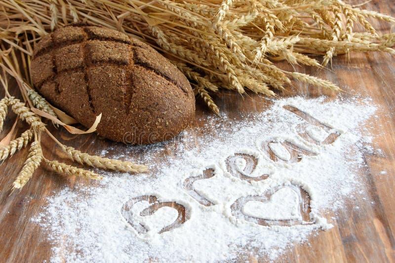 Concept of love of bread stock photo. Image of concept 75890186