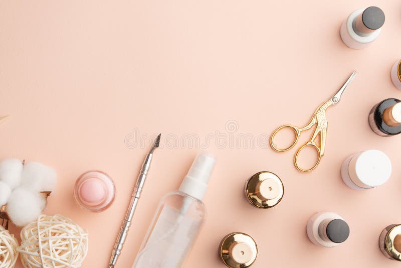 The Concept of Nail Art. Background for Advertising a Manicure Salon and  Care for Nails, Close-up Stock Image - Image of health, enamel: 155694677