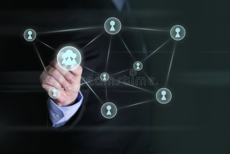 Concept network and global networking royalty free stock photography