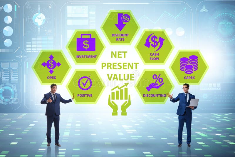 Concept of NPV - Net Present Value royalty free stock image