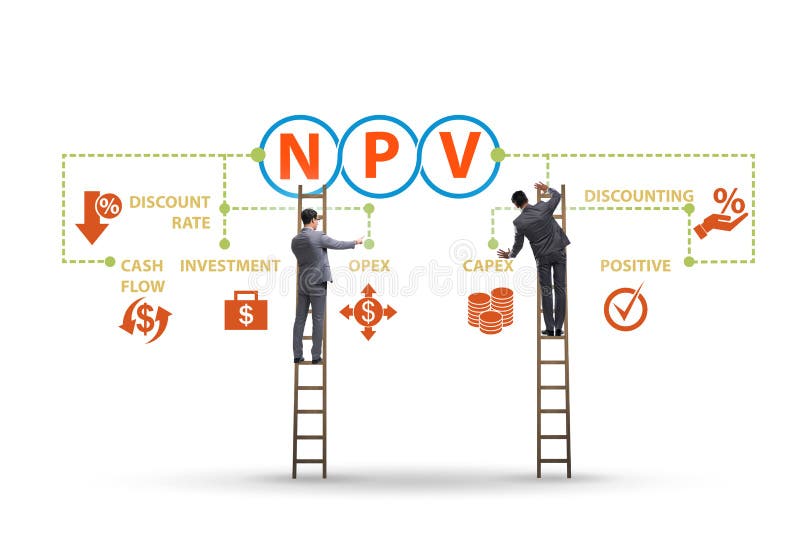 Concept of NPV - Net Present Value royalty free stock photo