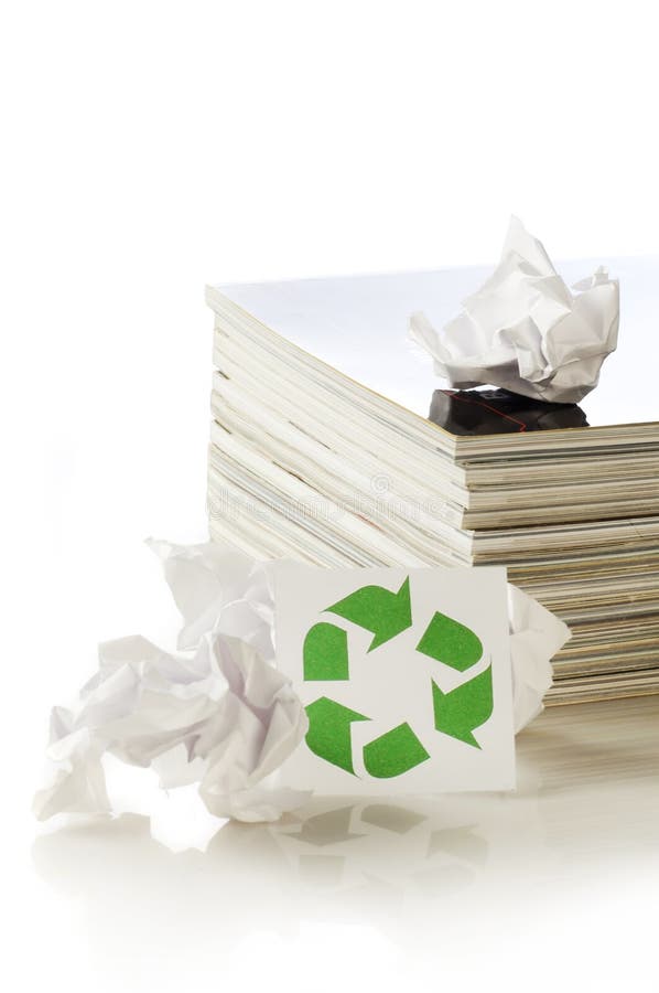 Concept of paper recycling stock image. Image of protection 37060873