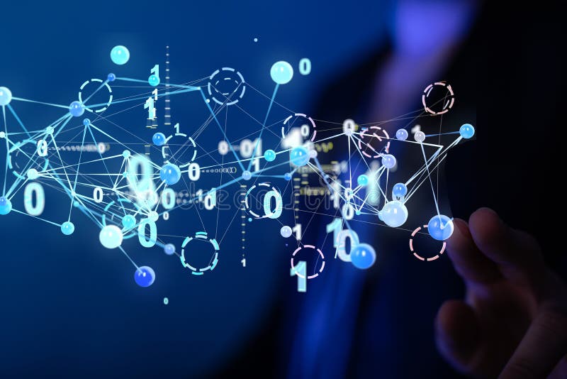 Abstract Technology Group and Data Stock Image Image of creative