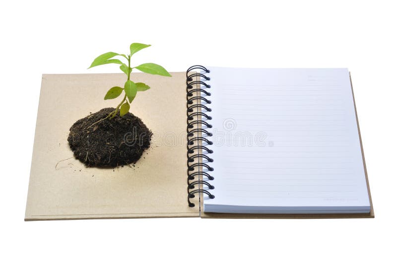 Concept picture of recycle notebook