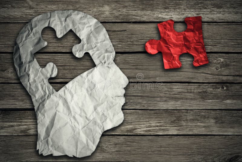 Concept principal de cerveau de puzzle photographie stock libre de droits Concept principal de cerveau de puzzle photographie stock libre de droits
