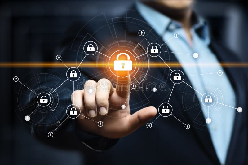 Concept privind protecția datelor în domeniul securității informatice royalty free stock images