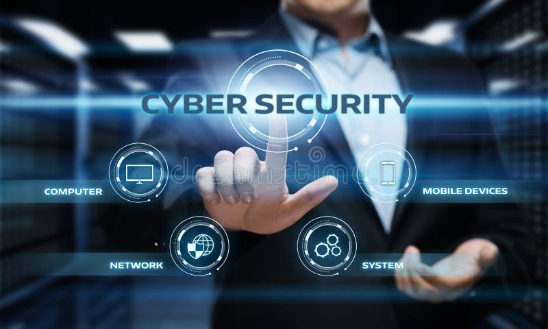 Concept privind protecția datelor în domeniul securității informatice stock photos